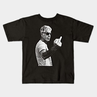 Anthony Bourdain Best Seller Middle Finger Kids T-Shirt